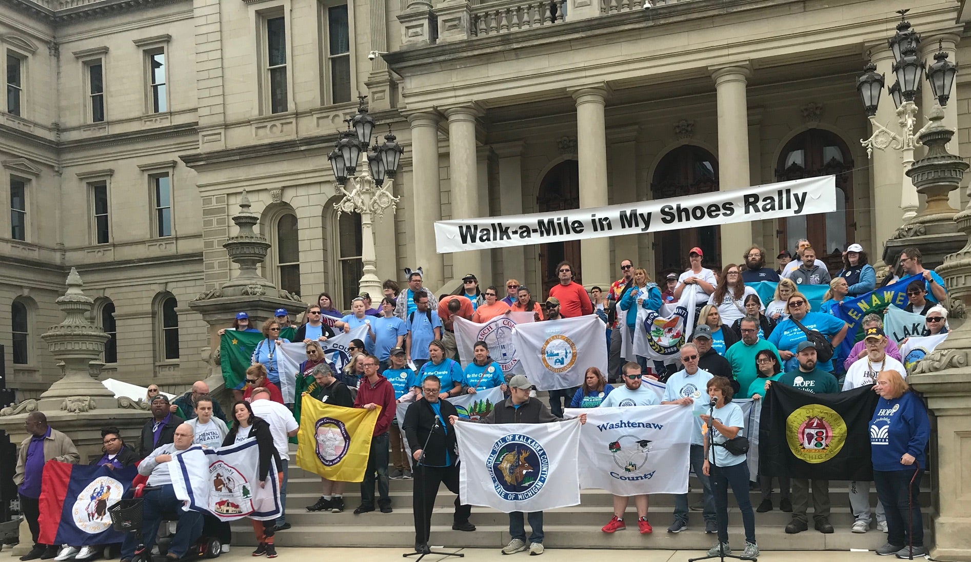 
          
            Walk a mile in my shoes rally
          
        