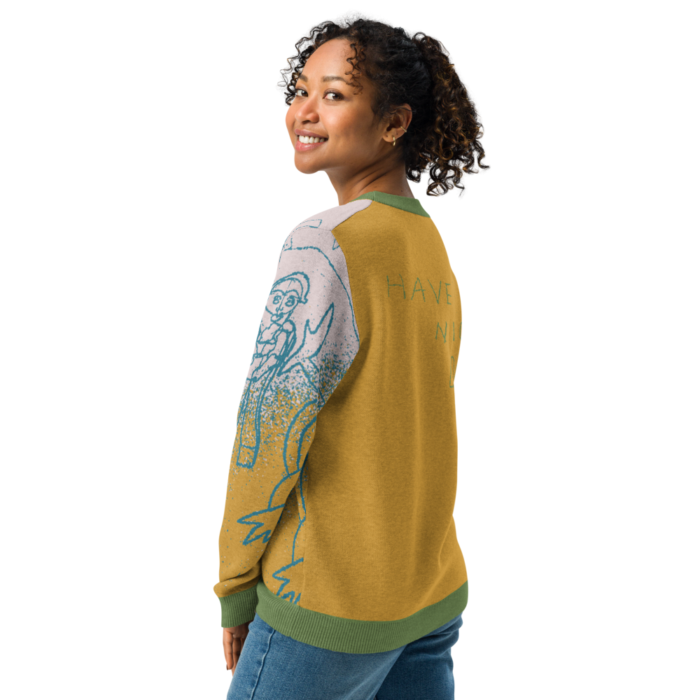 Limited Drop! 11/15/24 - 1/1/25 (10 available) - Knitted Crew Neck Sweater | Designed by Sharon Glazer