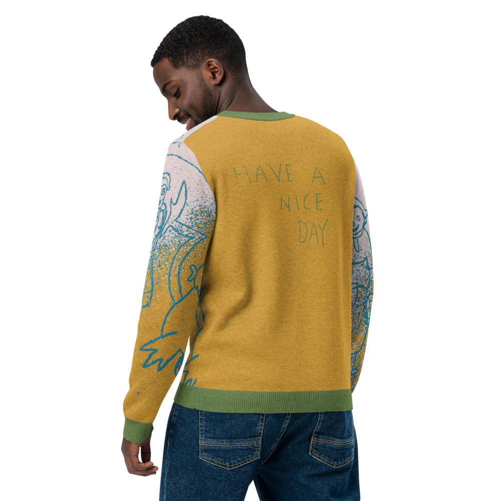 Limited Drop! 11/15/24 - 1/1/25 (10 available) - Knitted Crew Neck Sweater | Designed by Sharon Glazer