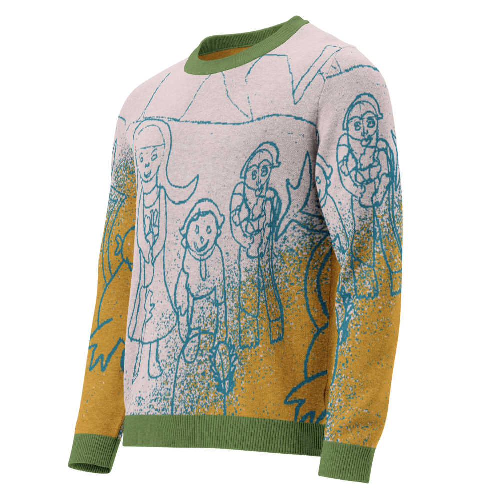 Limited Drop! 11/15/24 - 1/1/25 (10 available) - Knitted Crew Neck Sweater | Designed by Sharon Glazer