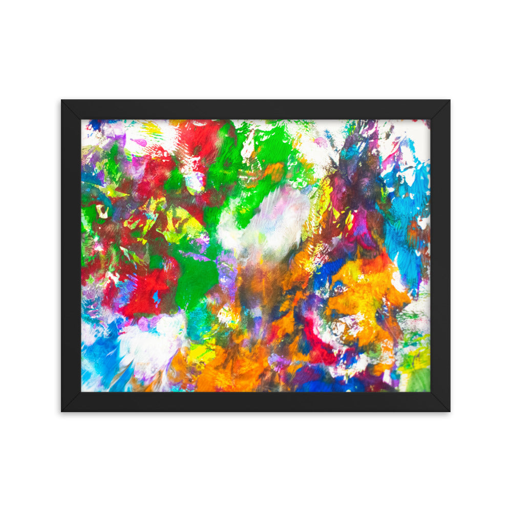 Dorothy Harris Moy | Framed Print, (Psychedelic Acrylic Painting) #003