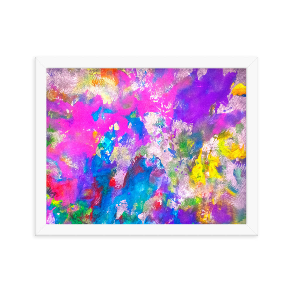 Dorothy Harris Moy | Framed Print, (Psychedelic Acrylic Painting) #002