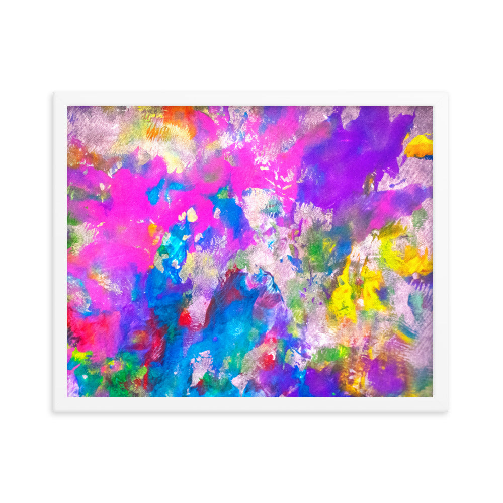 Dorothy Harris Moy | Framed Print, (Psychedelic Acrylic Painting) #002