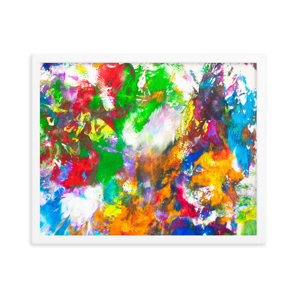Dorothy Harris Moy | Framed Print, (Psychedelic Acrylic Painting) #003
