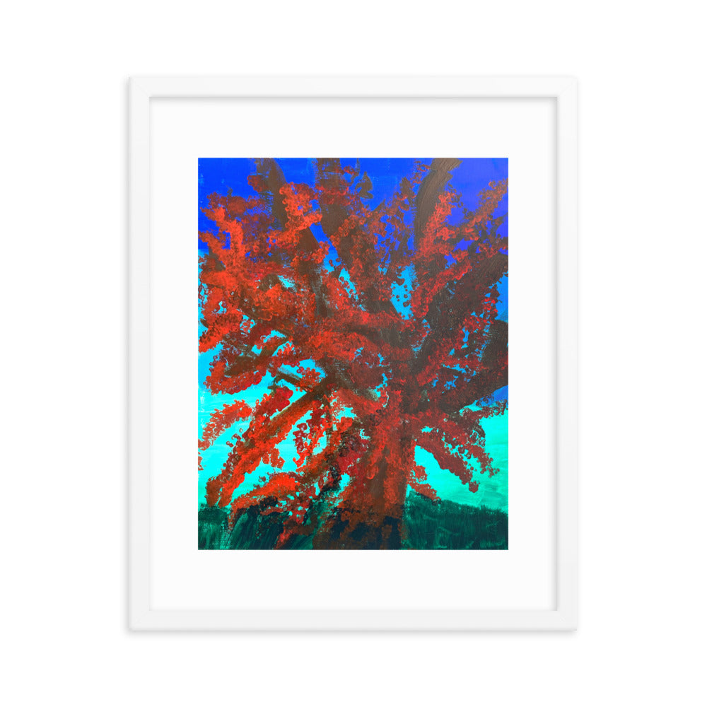 Jill Robinson | Acrylic Painting, Tree | Framed Print #002