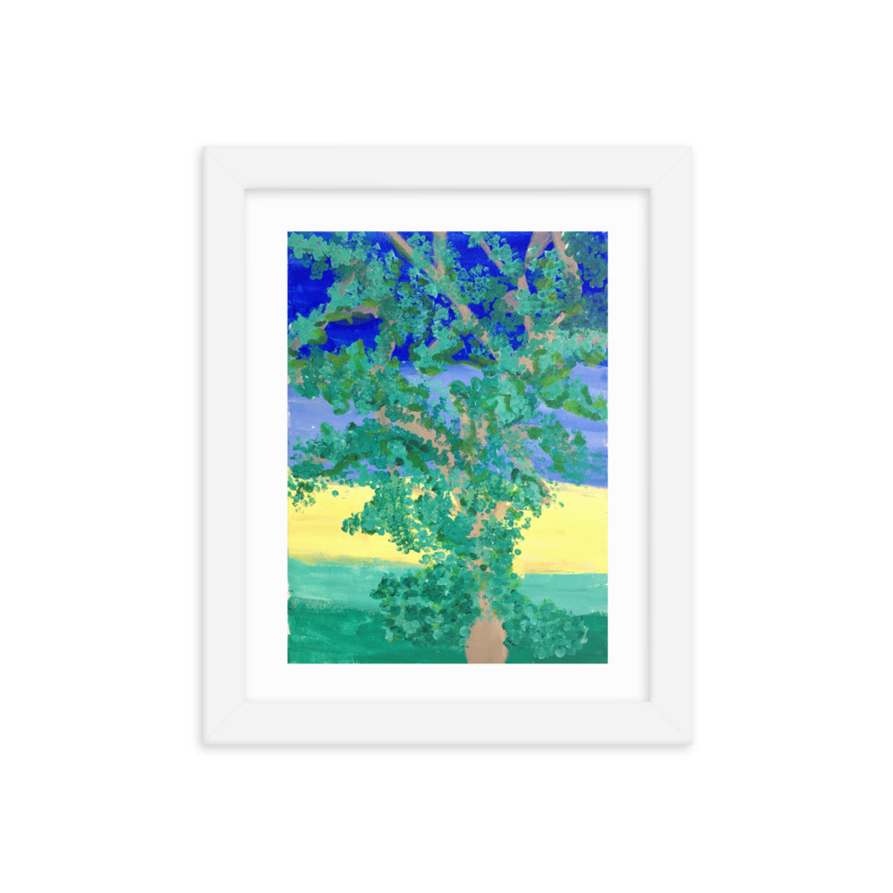 Jill Robinson | Acrylic Painting, Tree | Framed Print #001