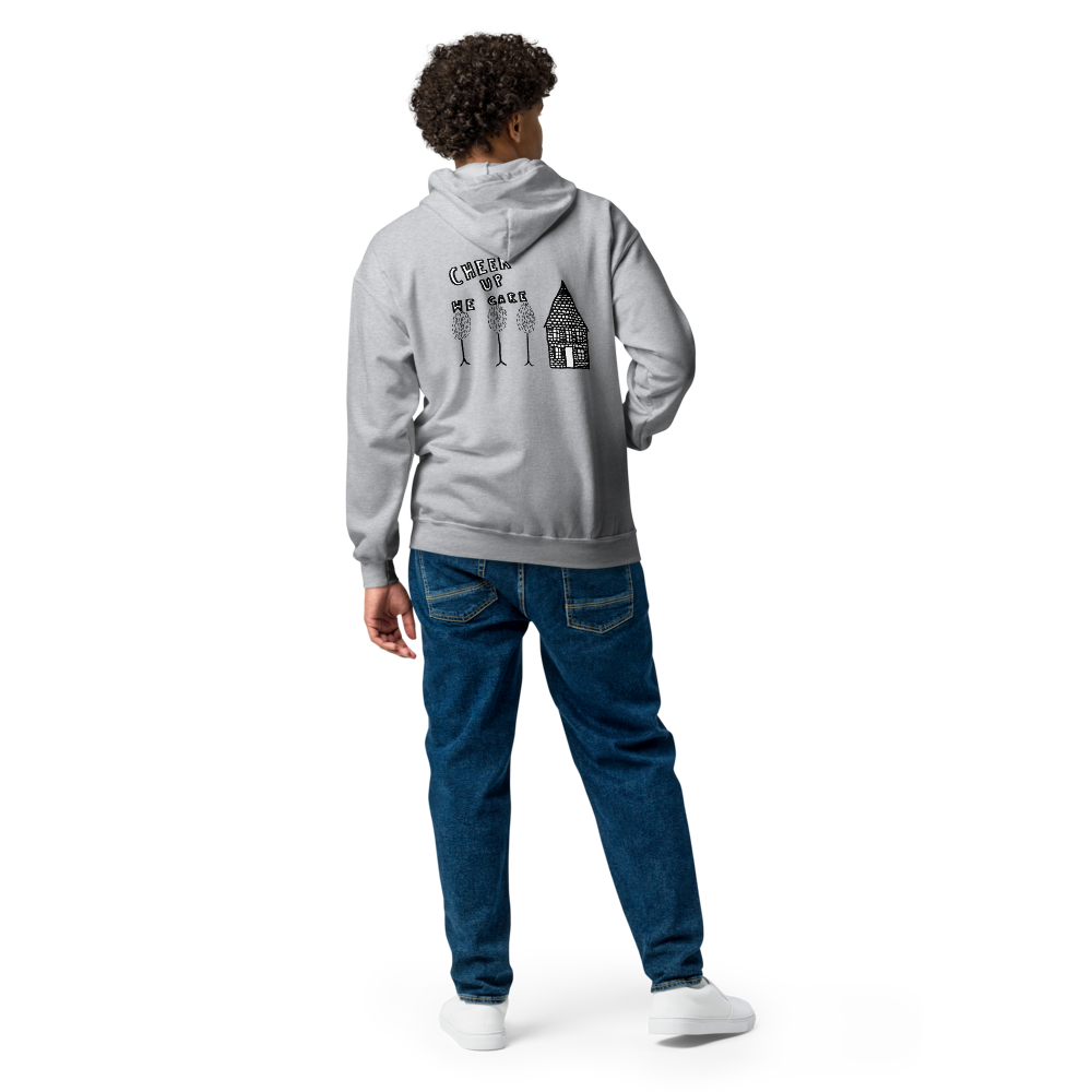 (light colors) 2024 Gesher Cares Campaign Unisex Heavy-Weight Zip Hoodie | Kenneth Rosenthal Design