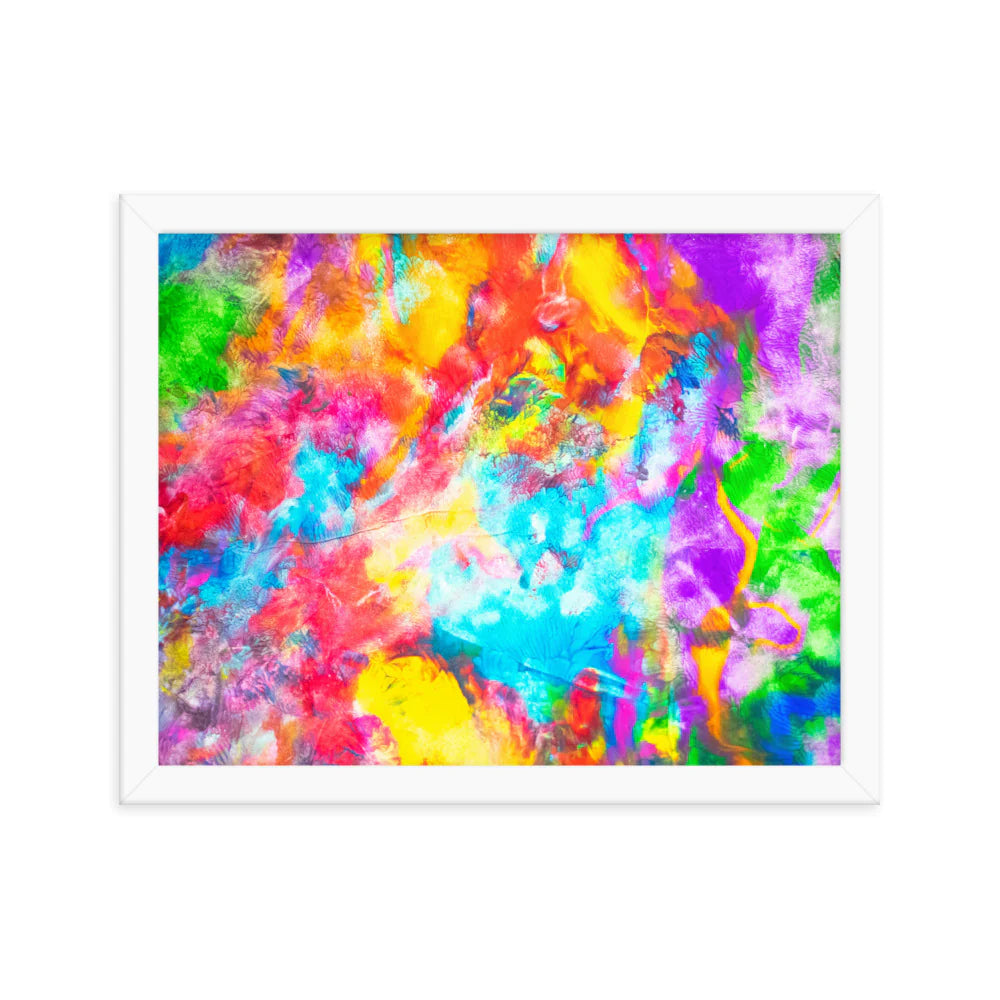 Dorothy Harris Moy | Framed Print, (Psychedelic Acrylic Painting) #001